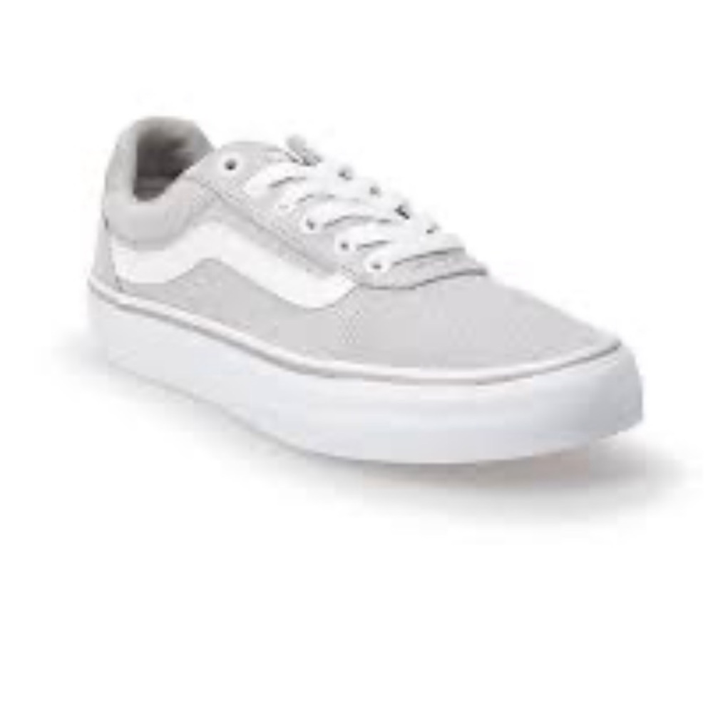 Vans Gray and White Casual Sneakers